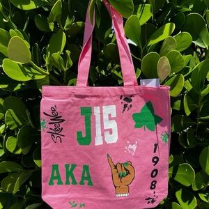 AKA Handpainted Tote Bag